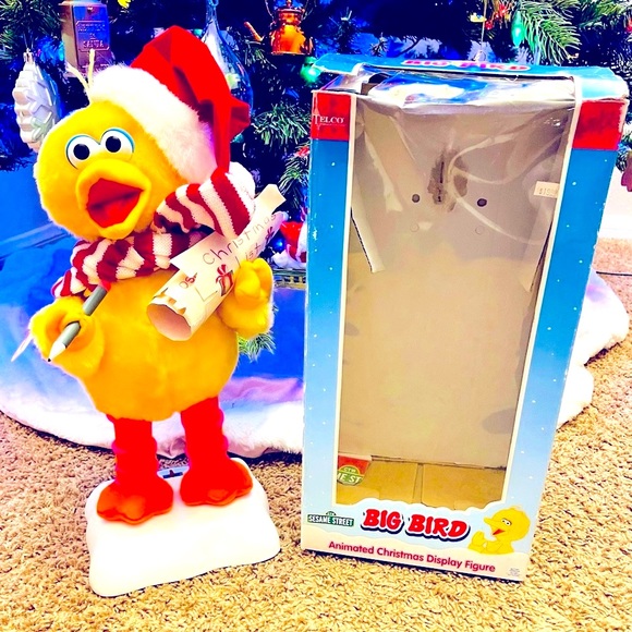 Sesame Street Other - Vintage Sesame Street Big Bird 1998 Christmas Display 16" Figure w/ Original Box
